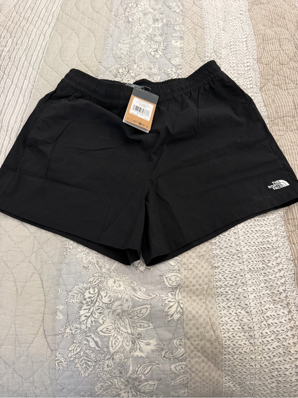 The North Face Women's Black Quick-Dry Athletic Shorts sz Large nwto